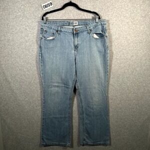 Signature By Levi Strauss & Co. Jeans Womens 16 Blue Denim Medium Wash Straight